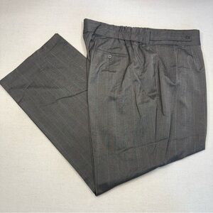 Cato Woman Charcoal and Red Striped Pants - Size 22W